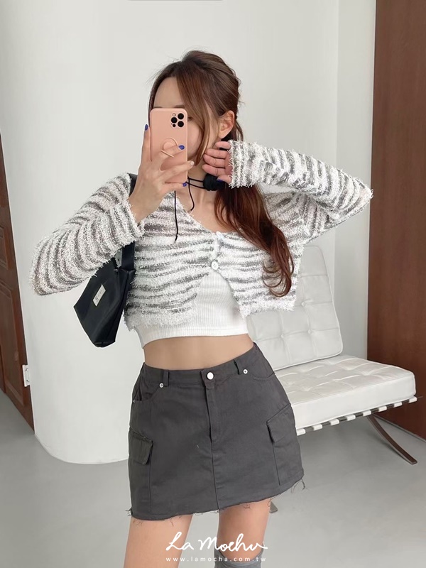 不收邊側口袋褲裙